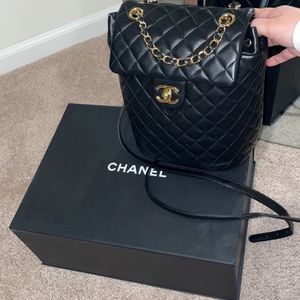 CHANEL Lambskin Quilted Small Urban Spirit Backpac